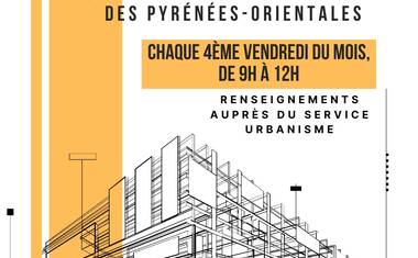 Permanences :  Conseil d'Architecture d'Urbanisme et d'Environnement des Pyrénées-Orientales (CAUE66)